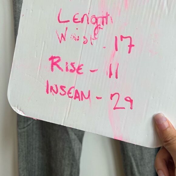 Club Monaco Women's High Rise Vertical Stripes Straight Leg Gray Pants Size 12 - Picture 5 of 5